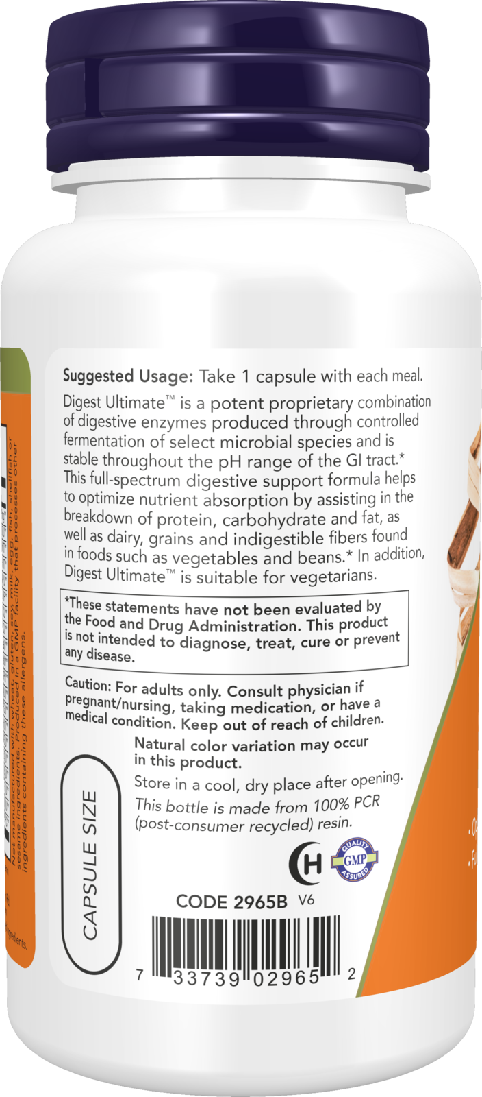 NOW Supplements, Digest Ultimate™ with Full Spectrum Enzyme Formula, 60 Veg Capsules