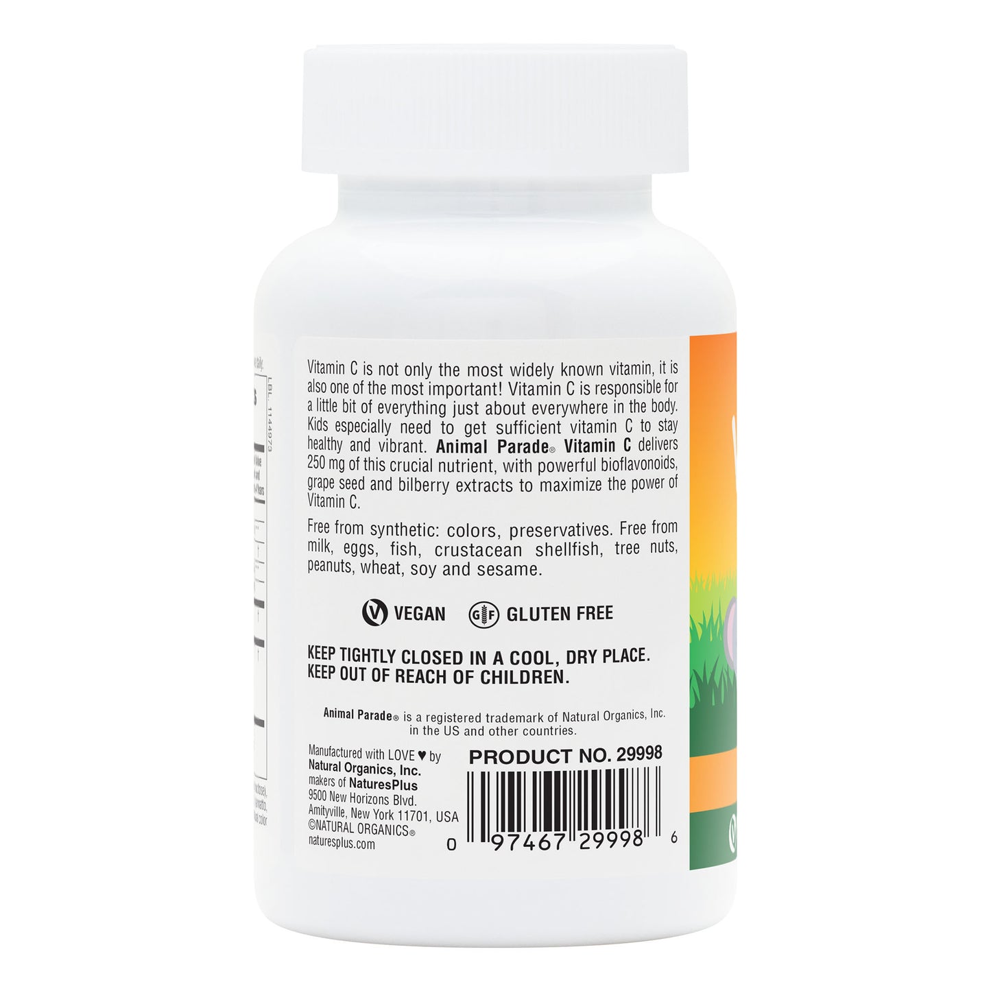 NaturesPlus, Animal Parade Vitamin C, 90 Tablets