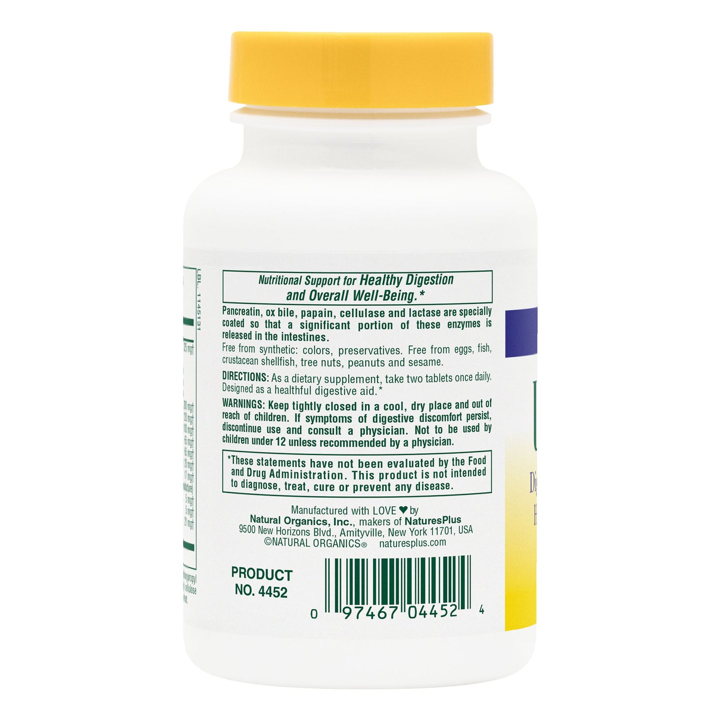 NaturesPlus, Ultra-Zyme, 45 Servings