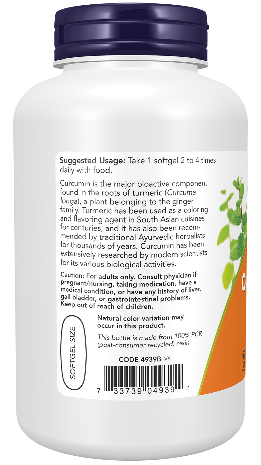 NOW Supplements, Turmeric Curcumin (Curcuma longa) Gels, Standardized Extract, Herbal Supplement with 95% Curcuminoids, 120 Softgels