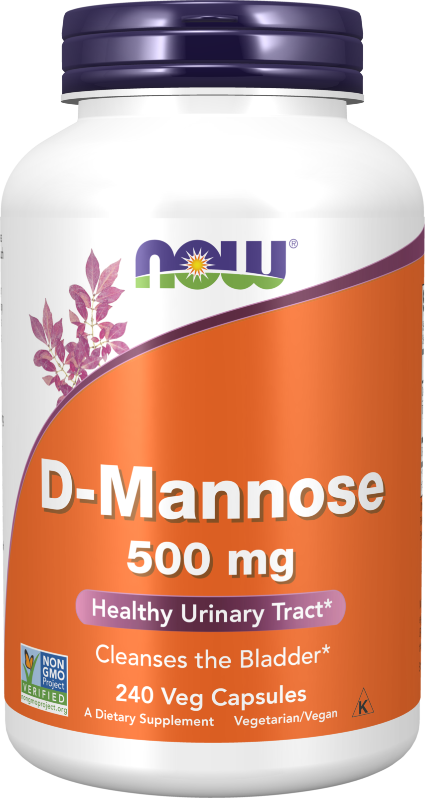 D-Mannose 500 mg - 240 Veg Capsules 240 Veg Capsules
