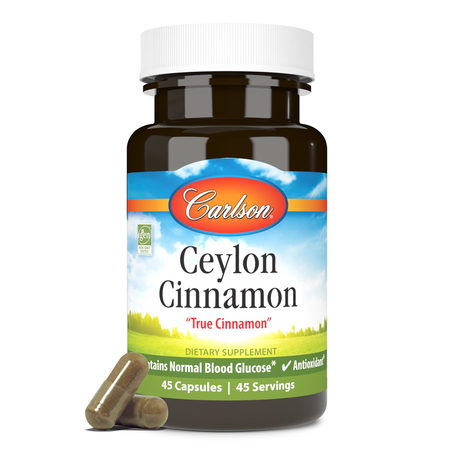 Carlson, Ceylon Cinnamon, 45 Capsules