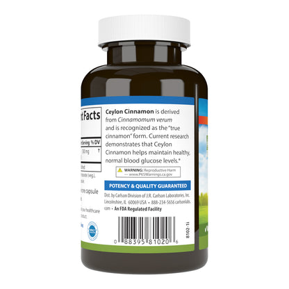 Carlson, Ceylon Cinnamon, 90 Capsules