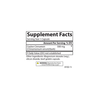 Carlson, Ceylon Cinnamon, 90 Capsules