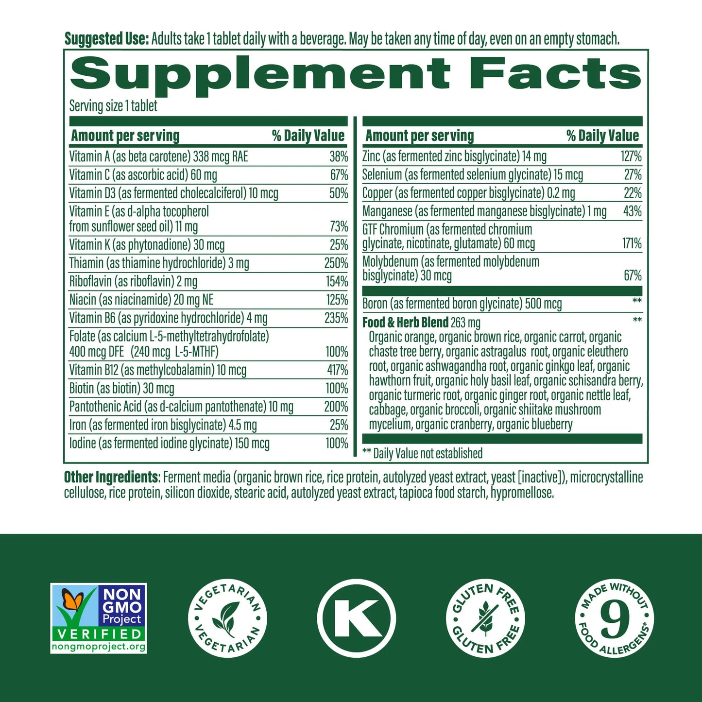 Megafood, Women's 40+ One Daily Multivitamin, 90 Tablets