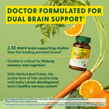 Megafood, Baby & Me 2™ Prenatal Multi, 60 Tablets