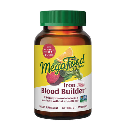 Megafood, Blood Builder™ Minis Iron Supplement, 60 Tablets