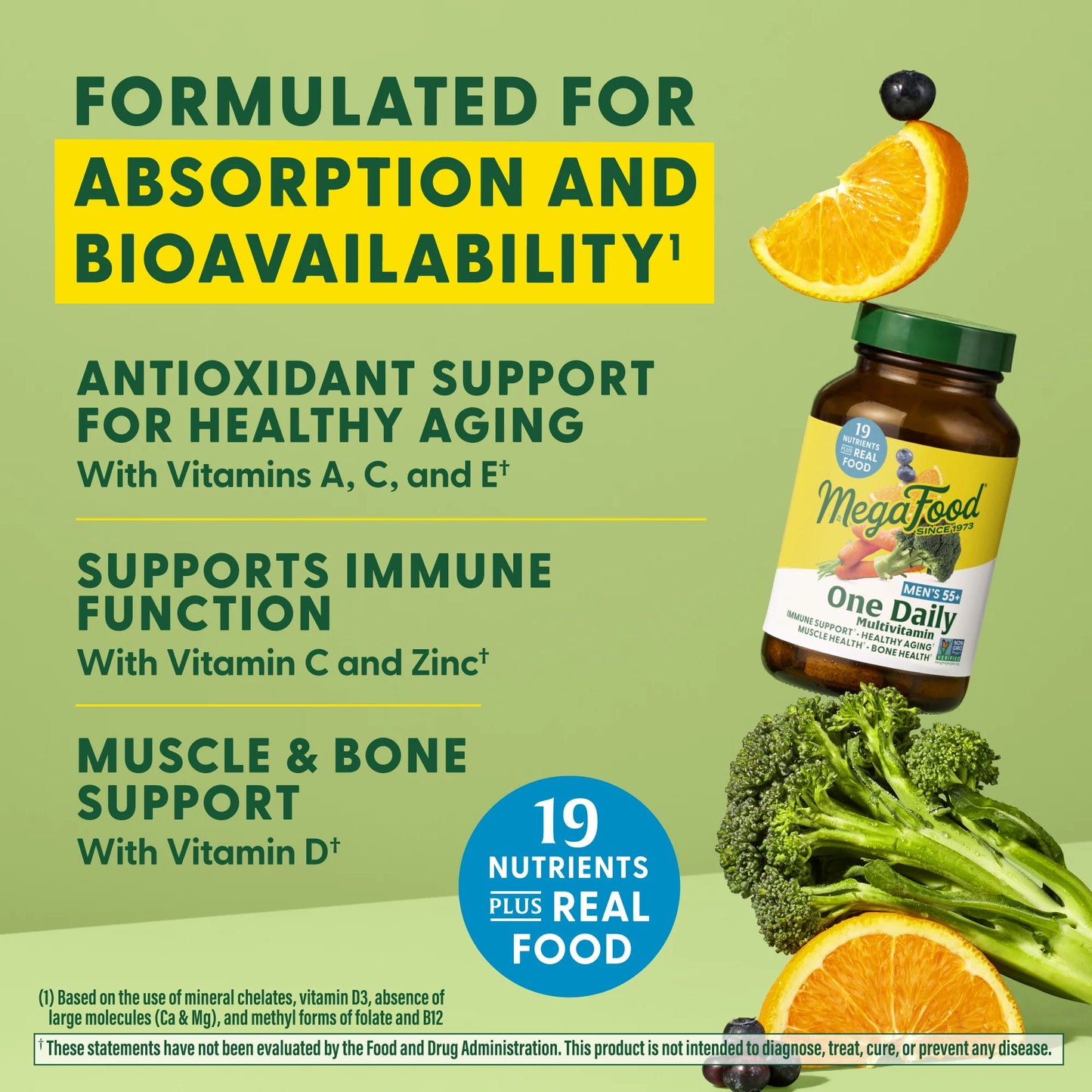 Megafood, Men's 55+ One Daily Multivitamin, 120 Tablets