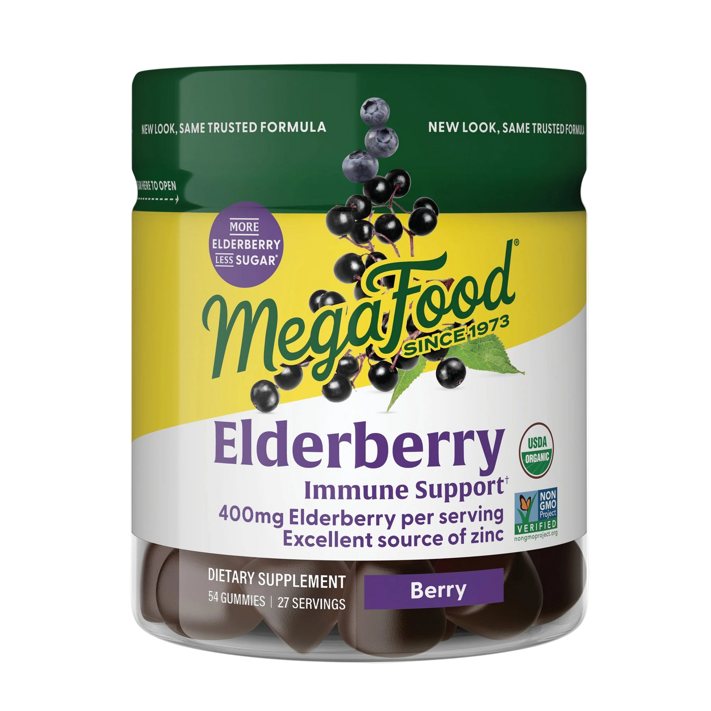 Megafood, Elderberry Immune Support† Gummies, 54 Gummies
