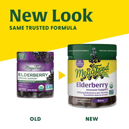 Megafood, Elderberry Immune Support† Gummies, 54 Gummies