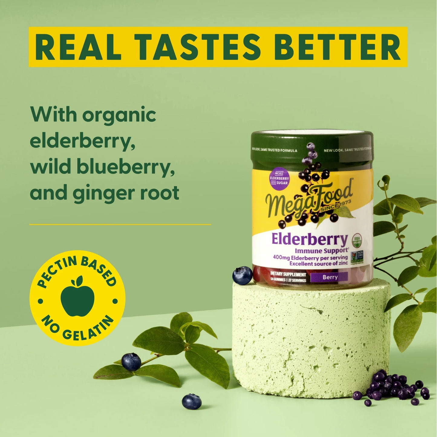 Megafood, Elderberry Immune Support† Gummies, 54 Gummies