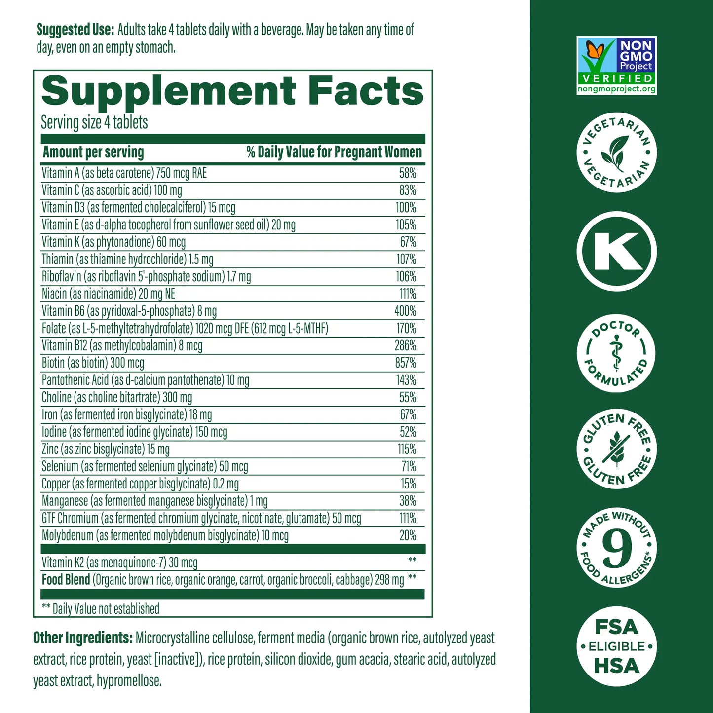 Megafood, Baby & Me 2™ Prenatal Multi Minis, 120 Tablets