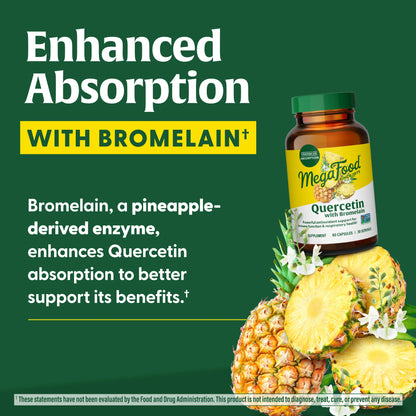 Megafood, Quercetin with Bromelain, 60 Capsules