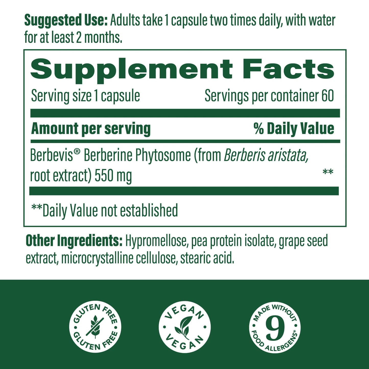 Megafood, Berberine Phytosome, 60 Tablets