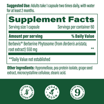 Megafood, Berberine Phytosome, 60 Tablets