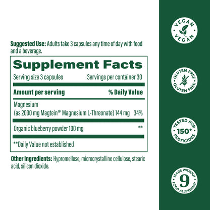 Megafood, Magtein® Magnesium L-Threonate, 90 Capsules