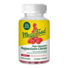 Megafood, High Absorption Magnesium Citrate Gummies - Raspberry Flavor, 60 Gummies