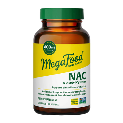 Megafood, NAC (N-Acetyl Cysteine), 120 Capsules