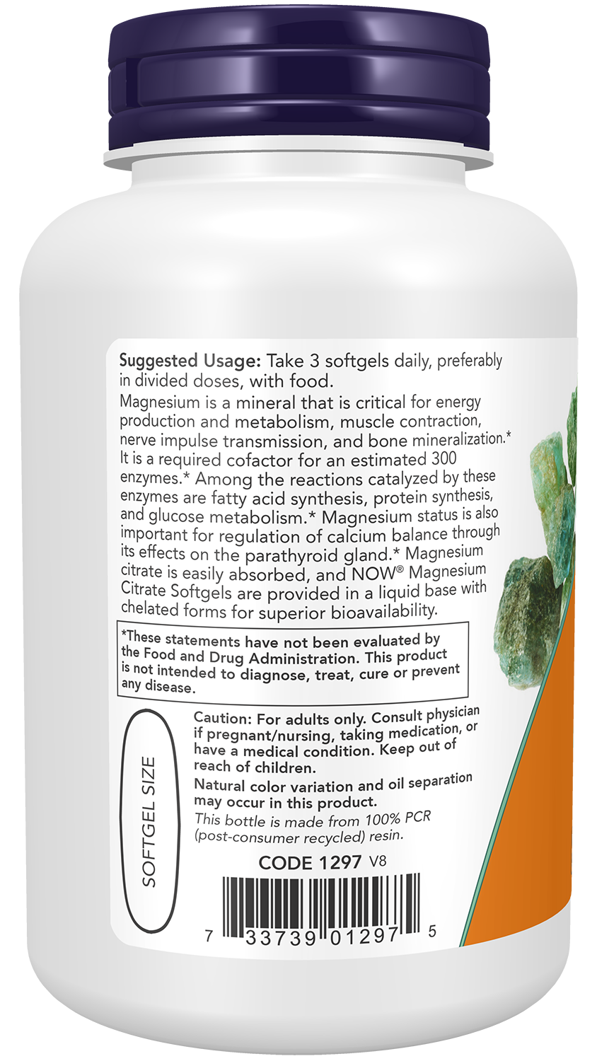 NOW Supplements, Magnesium Citrate, With Glycinate & Malate, Nervous System Support*, 90 Softgels