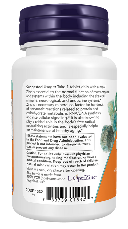 NOW Supplements, Zinc Transporter, 90 Tablets, Vegan, Immune Support