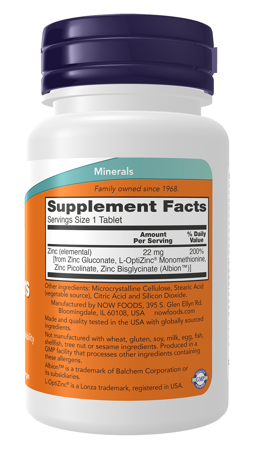 NOW Supplements, Zinc Transporter, 90 Tablets, Vegan, Immune Support