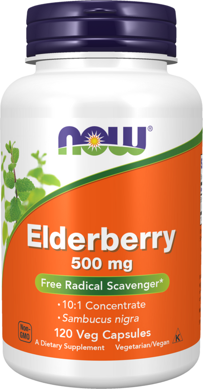 Elderberry 500 mg - 120 Veg Capsules 120 Veg Capsules