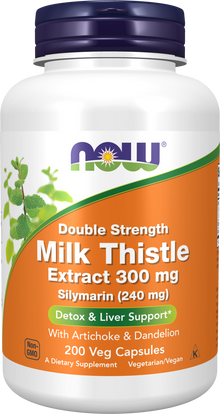 Milk Thistle Extract, Double Strength 300 mg - 200 Veg Capsules 200 Veg Capsules