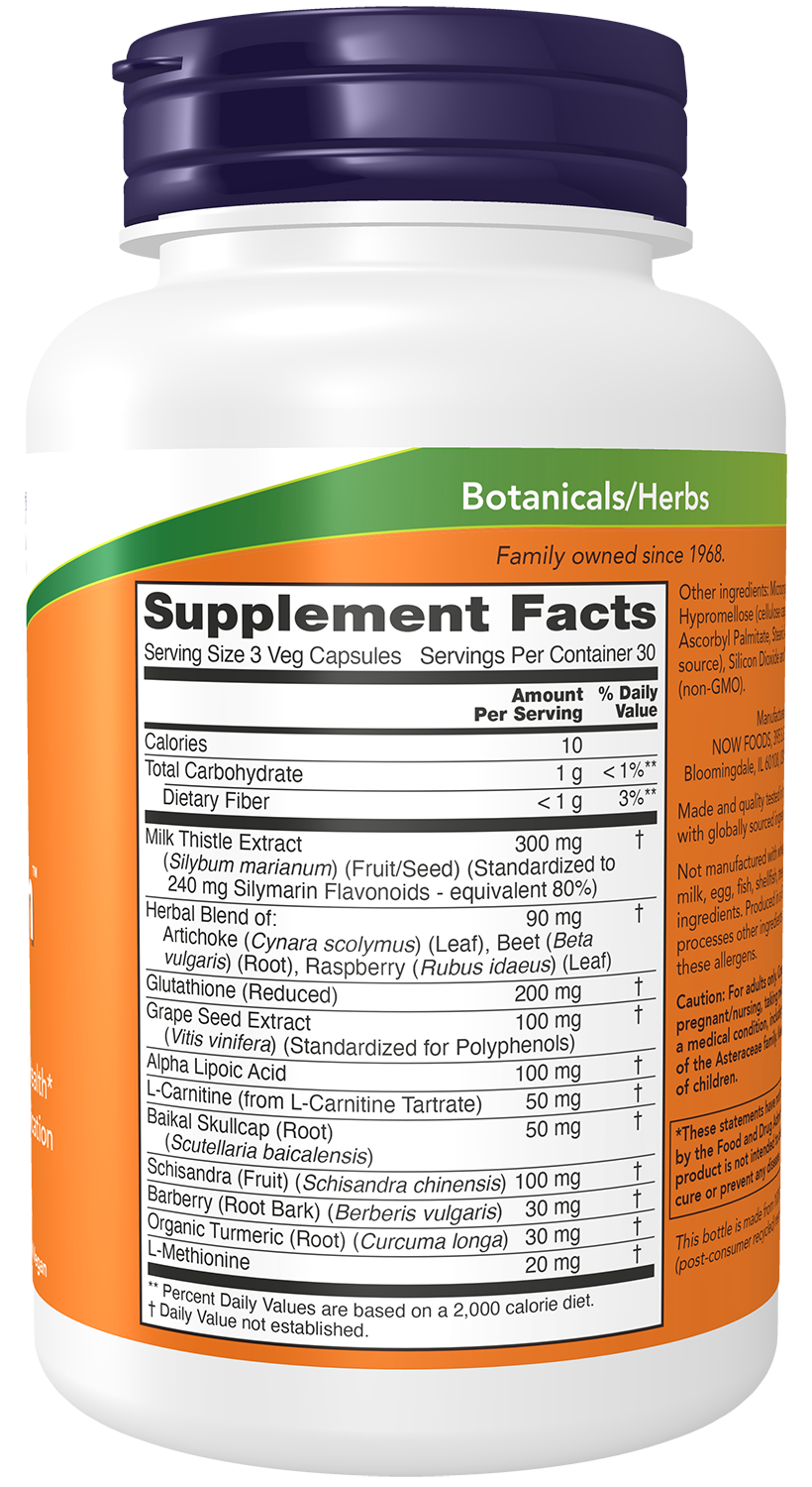NOW Supplements, Liver Refresh™ with Milk Thistle Extract and unique Herb-Enzyme blend, 90 Veg Capsules