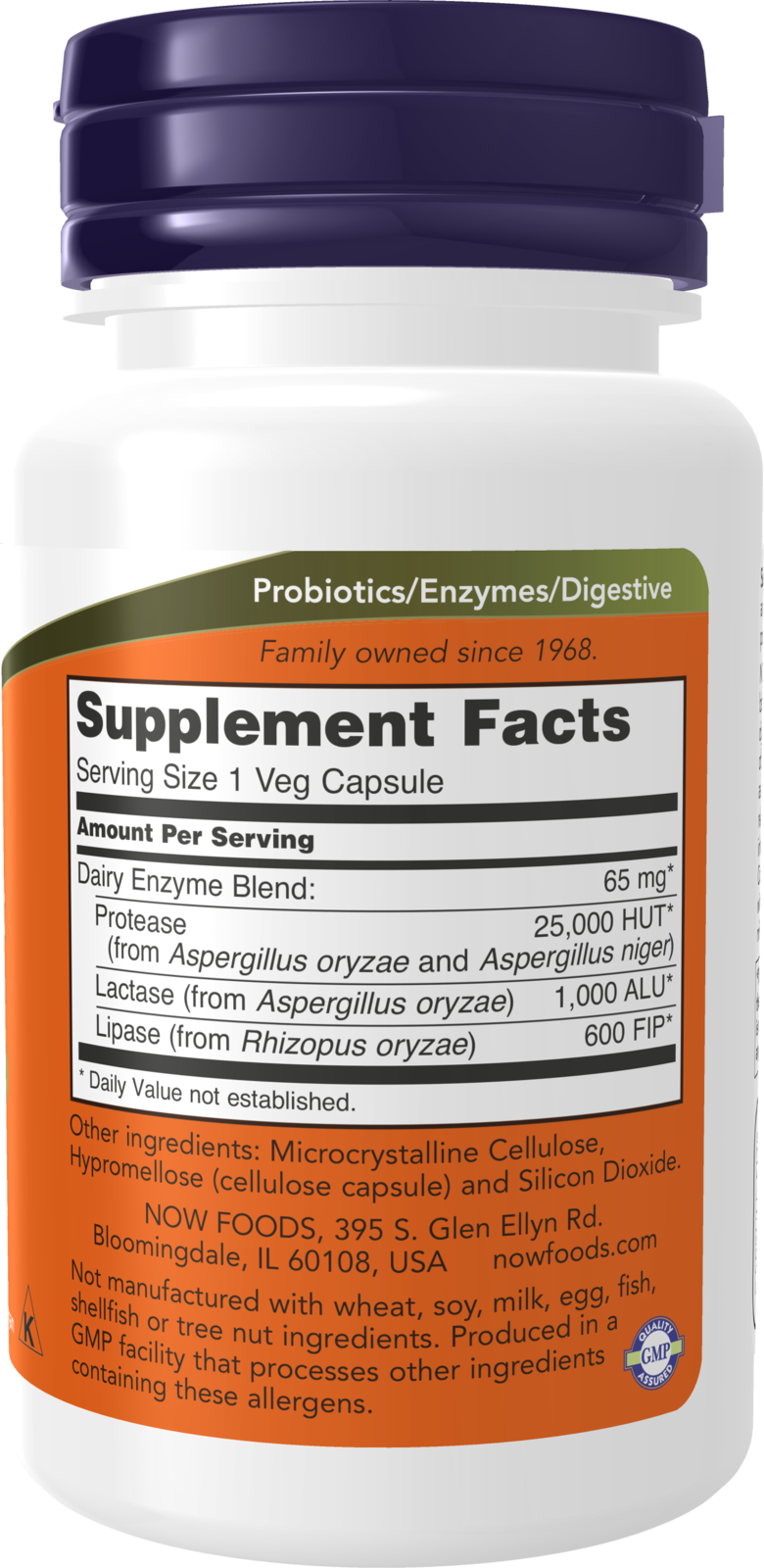 NOW Supplements, Dairy Digest Complete, Digests Lactose, Dairy Proteins and Fats*, Dairy Tolerance Enzymes*, 90 Veg Capsules