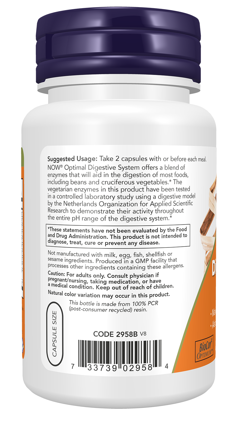 NOW Supplements, Optimal Digestive System, Full Spectrum Enzymes, 90 Veg Capsules