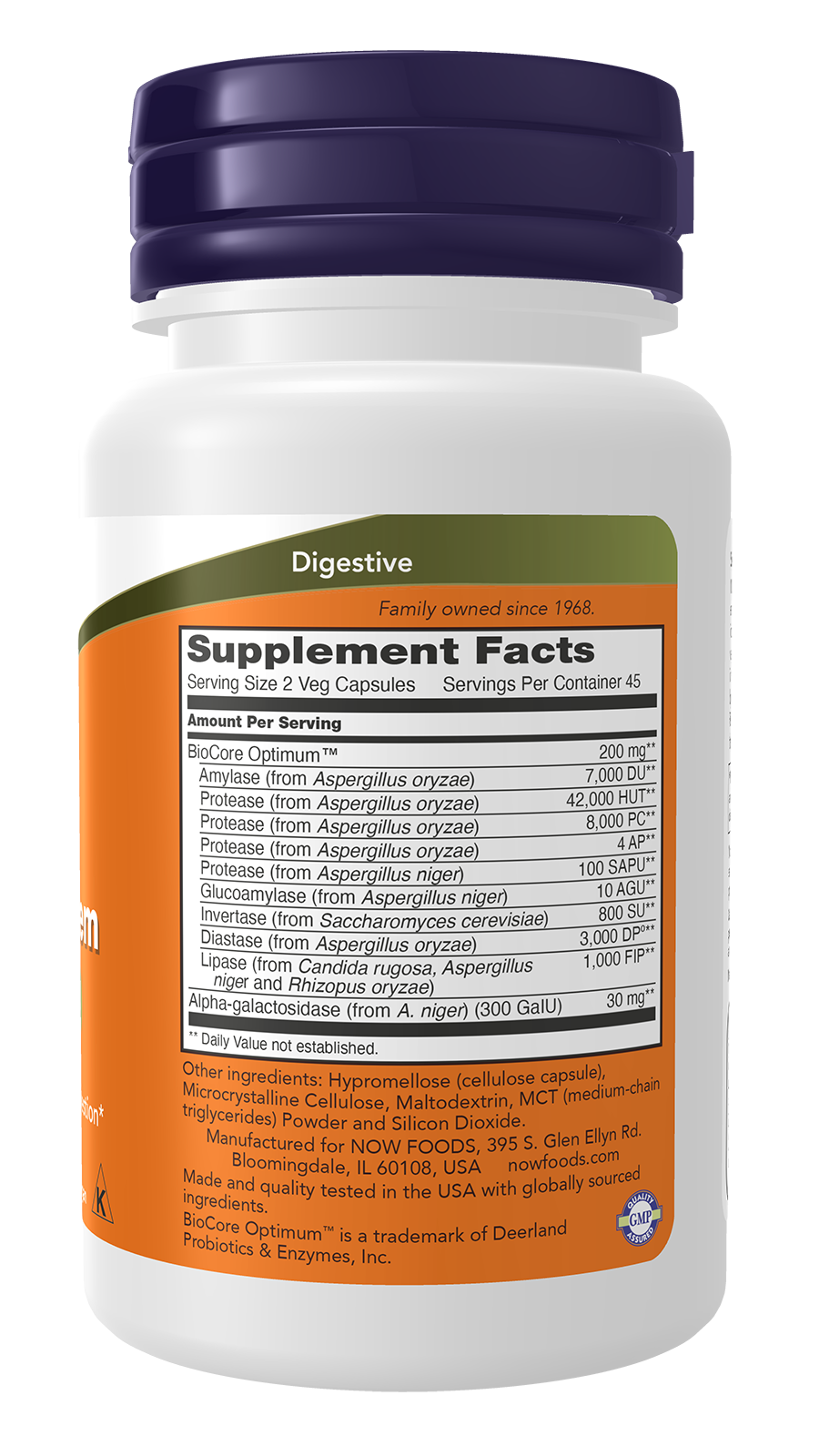 NOW Supplements, Optimal Digestive System, Full Spectrum Enzymes, 90 Veg Capsules