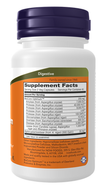 NOW Supplements, Optimal Digestive System, Full Spectrum Enzymes, 90 Veg Capsules