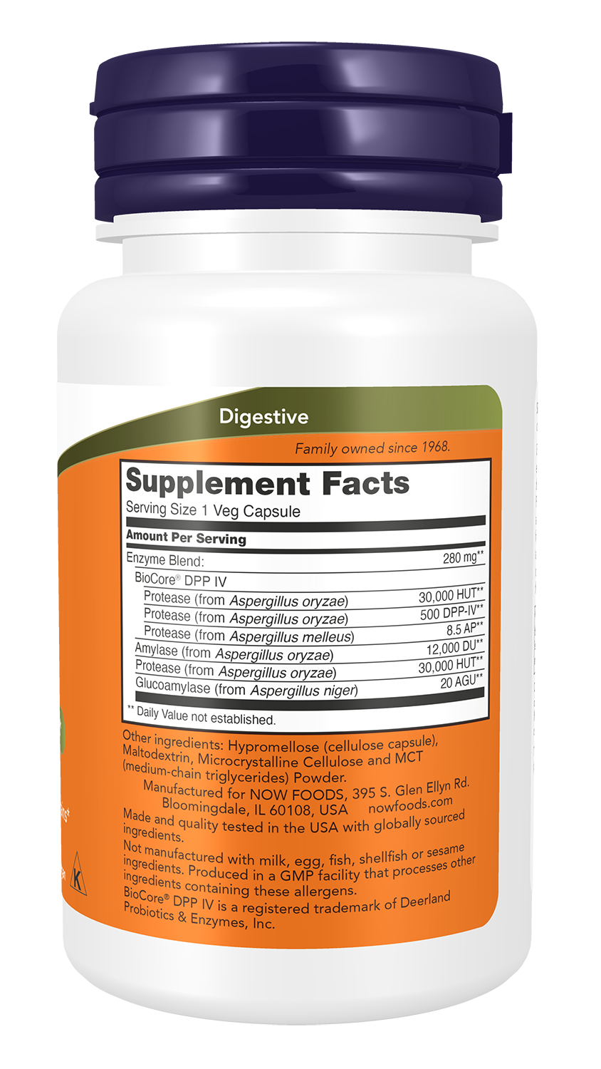 NOW Supplements, Gluten Digest with BioCore®DPP IV, Gastrointestinal Support*, 60 Veg Capsules