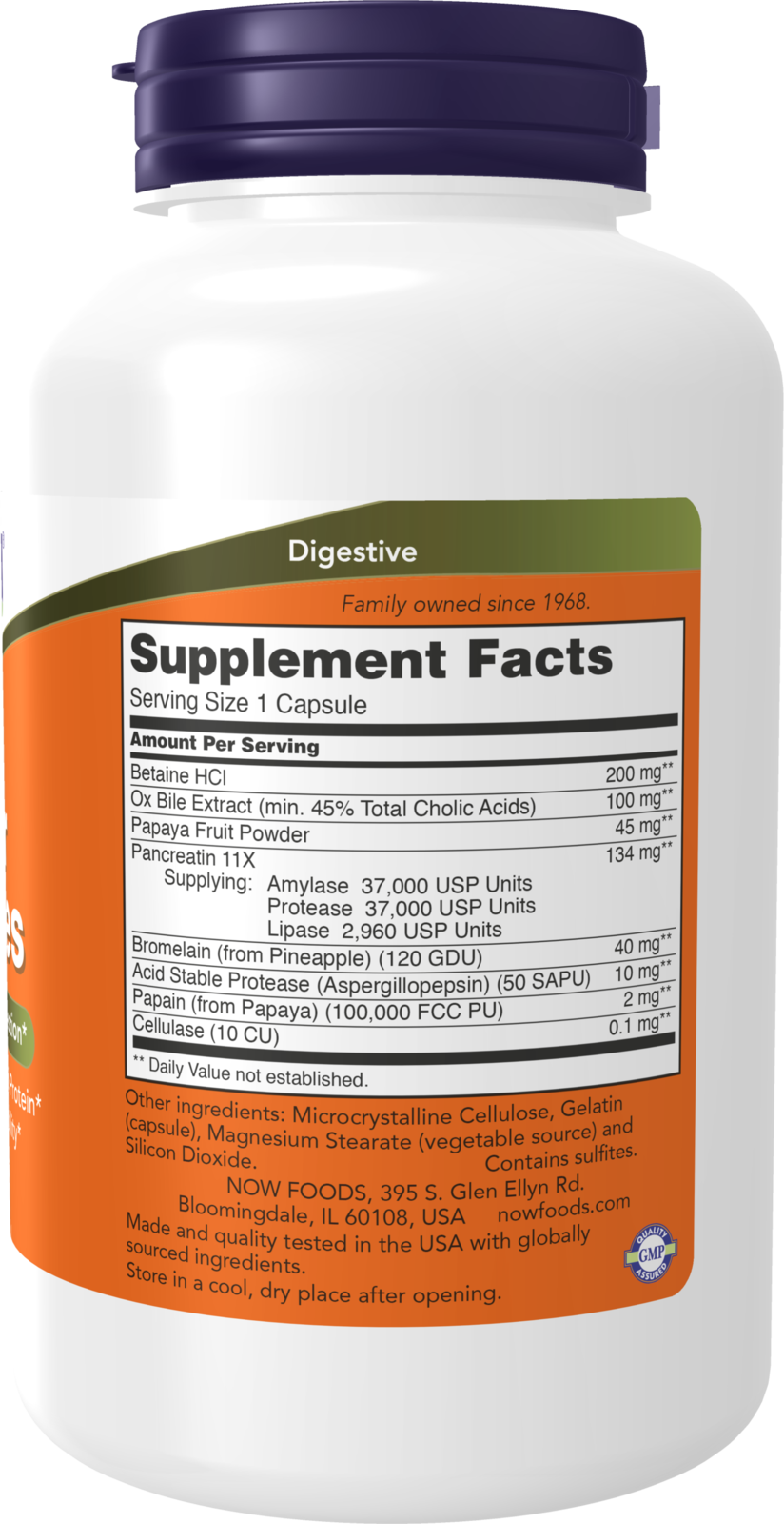 NOW Supplements, Super Enzymes, Formulated with Bromelain, Ox Bile, Pancreatin and Papain, Super Enzymes,180 Capsules