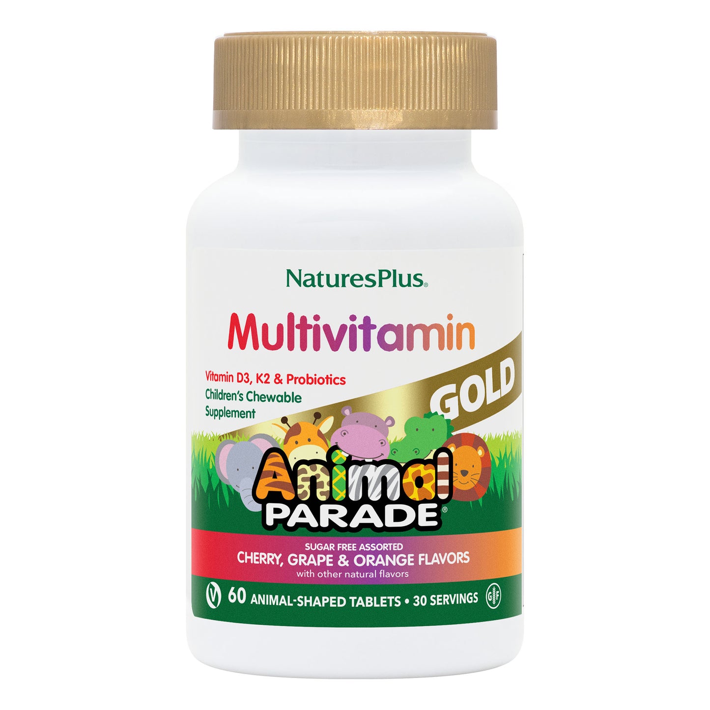 NaturesPlus, Animal Parade Gold, 60 Tablets