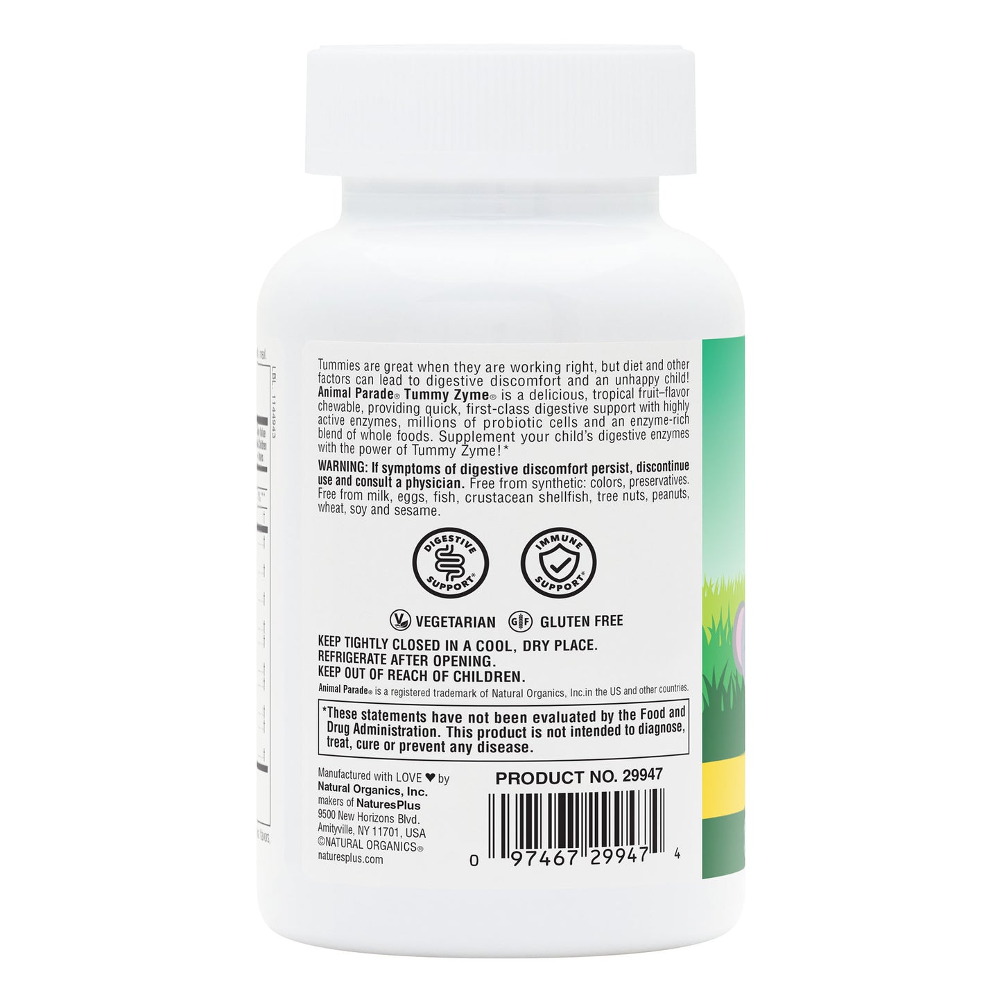 NaturesPlus, Animal Parade Tummy Zyme, 90 Tablets