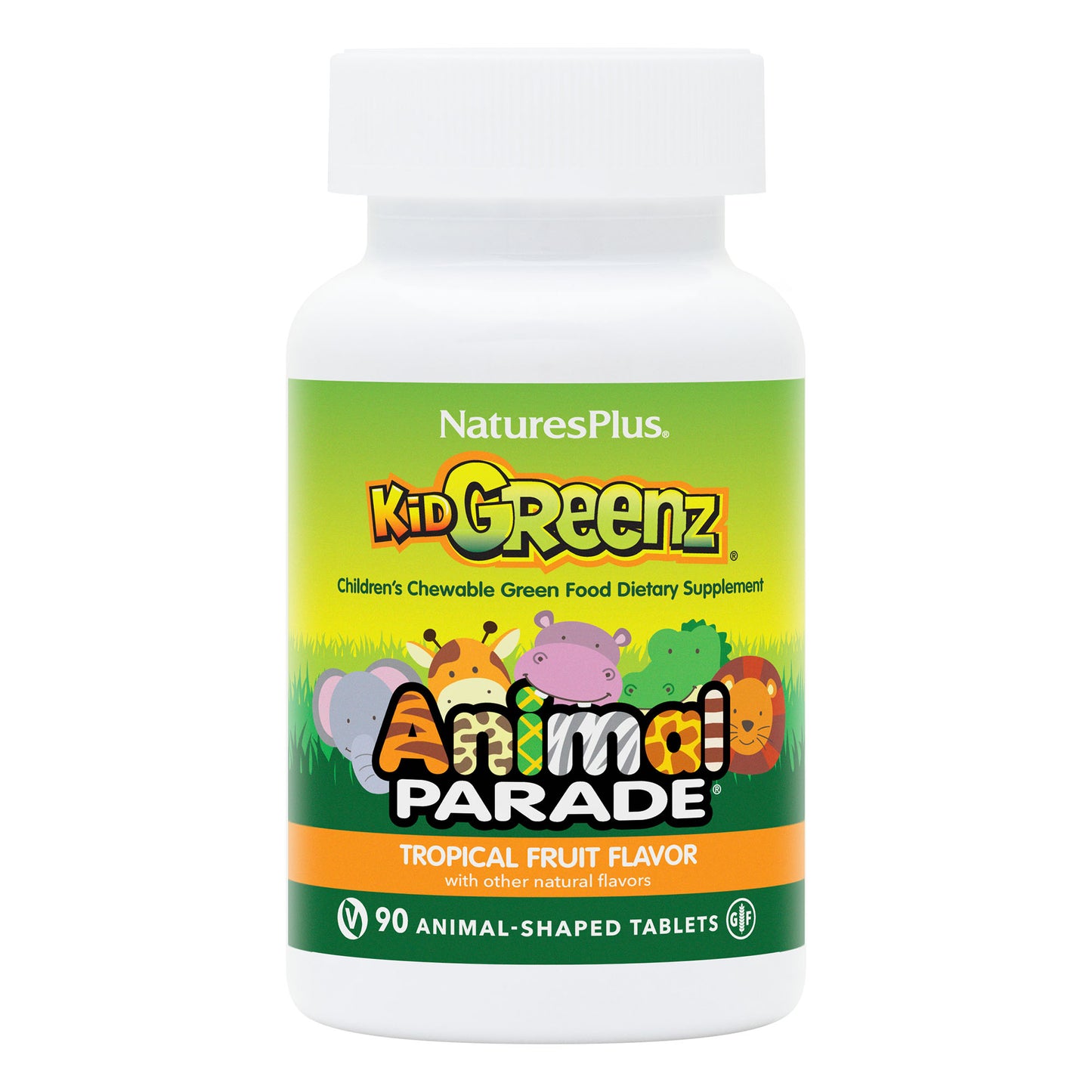 NaturesPlus, Animal Parade KidGreenz, 90 Tablets