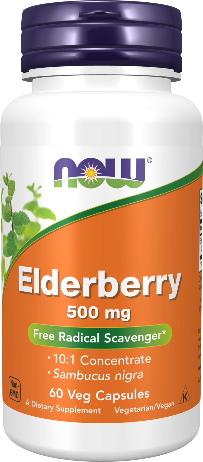Elderberry 500 mg - 60 Veg Capsules 60 Veg Capsules