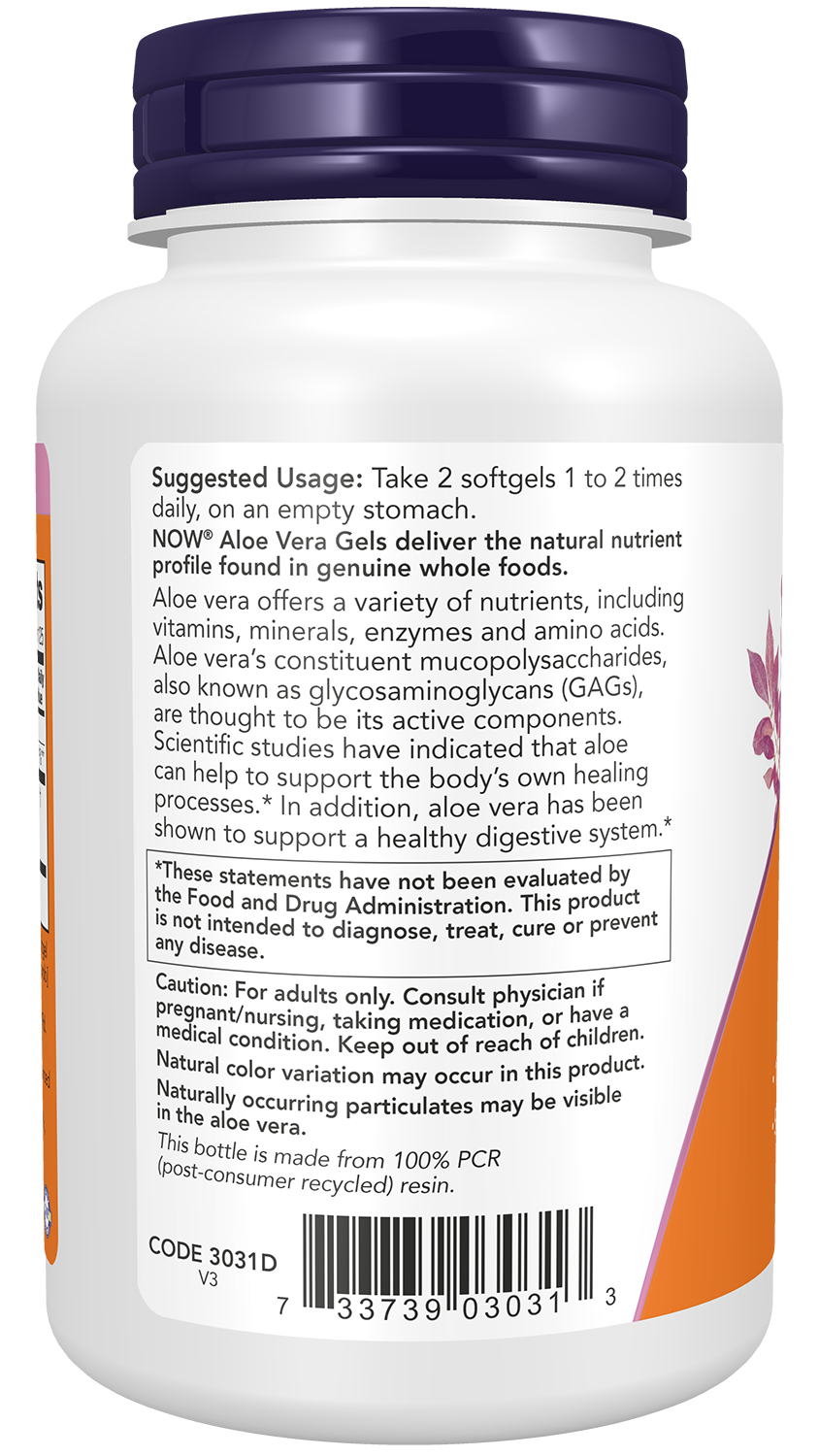 NOW Supplements, Aloe Vera (Aloe barbadensis) 10,000 mg, Supports Digestive Health*, 250 Softgels