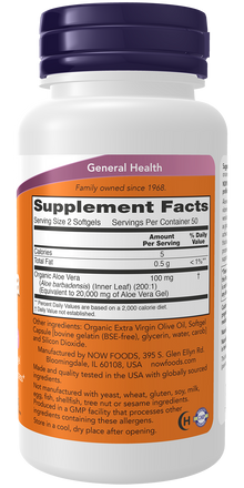 NOW Supplements, Aloe Vera (Aloe barbadensis) 10,000 mg, Supports Digestive Health*, 100 Softgels