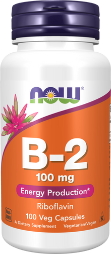 Vitamin B-2 100 mg - 100 Veg Capsules 100 Veg Capsules