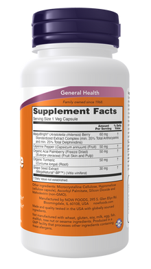 NOW Supplements, Eye Moisturize with MaquiBright®, Ocular Health*, Promotes Healthy Tear Production*, Defense Against Normal Eyestrain*, 60 Veg Capsules