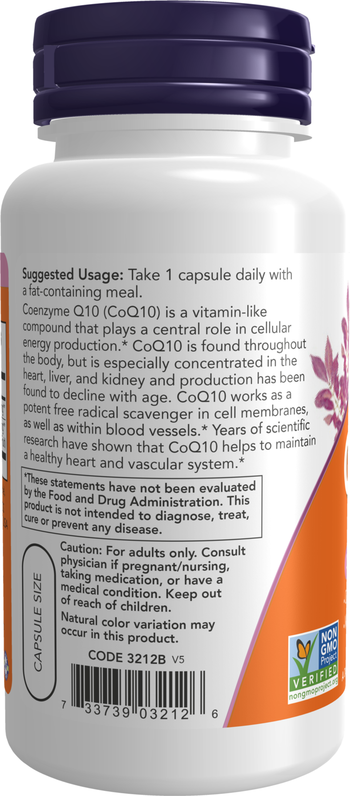 NOW Supplements, CoQ10 100 mg with Hawthorn Berry, Pharmaceutical Grade, All-Trans Form produced by Fermentation, 90 Veg Capsules