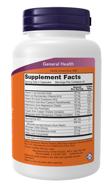 NOW Supplements, Joint Support™ with Glucosamine, Boswellin® and Sea Cucumber, 90 Capsules