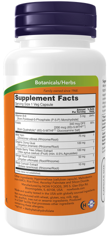 NOW Supplements, Female Balance™ with Wild Yam, Vitex, Dong Quai, GLA, Vitamin B-6 and Folate, 90 Capsules