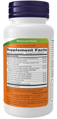 NOW Supplements, Menopause Support, Blend Includes Standardized Herbal Extracts and Other Nutrients, 90 Veg Capsules