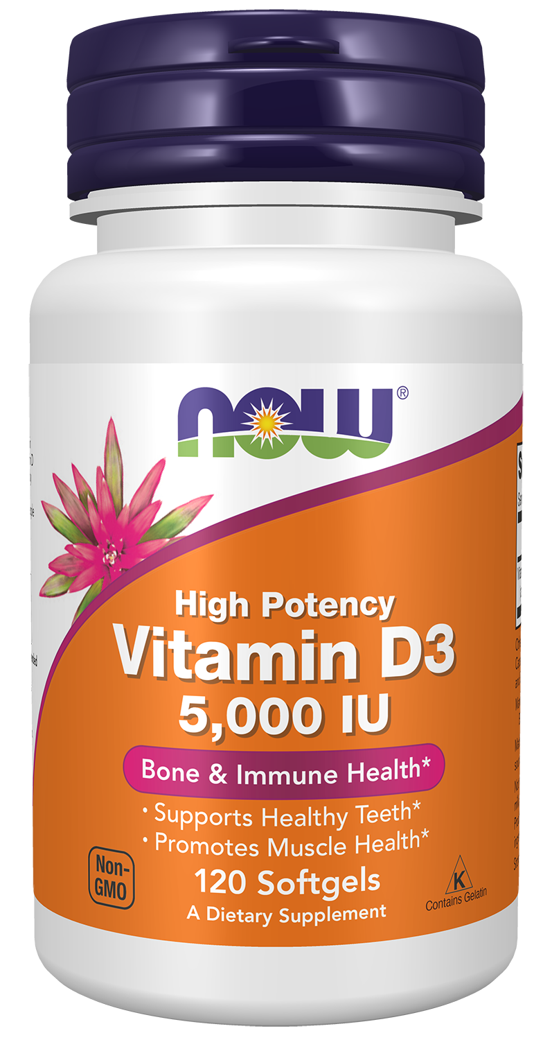 Vitamin D-3 5000 IU - 120 Softgels 120 Softgels
