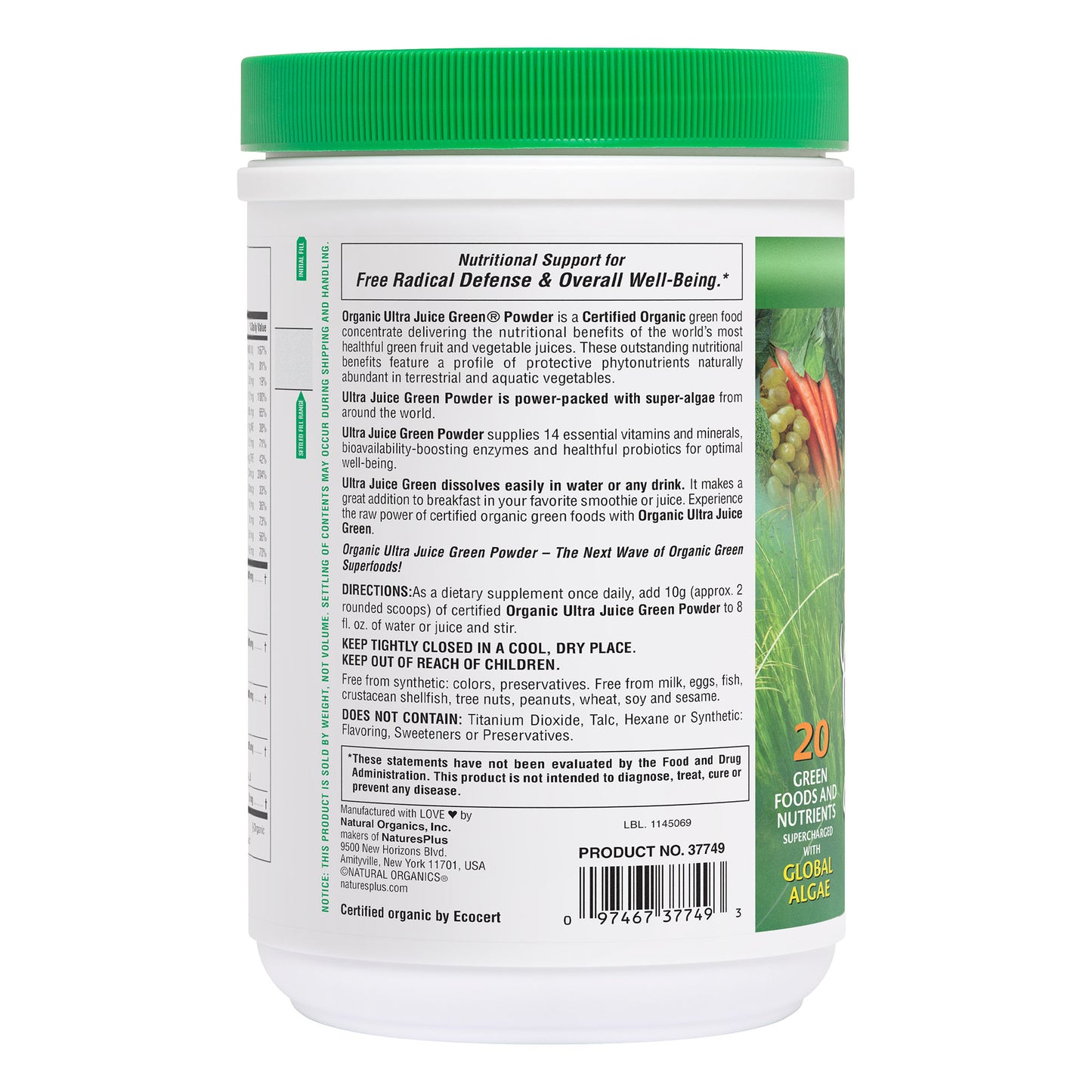 NaturesPlus Ultra Juice Green Drink, 30 Servings