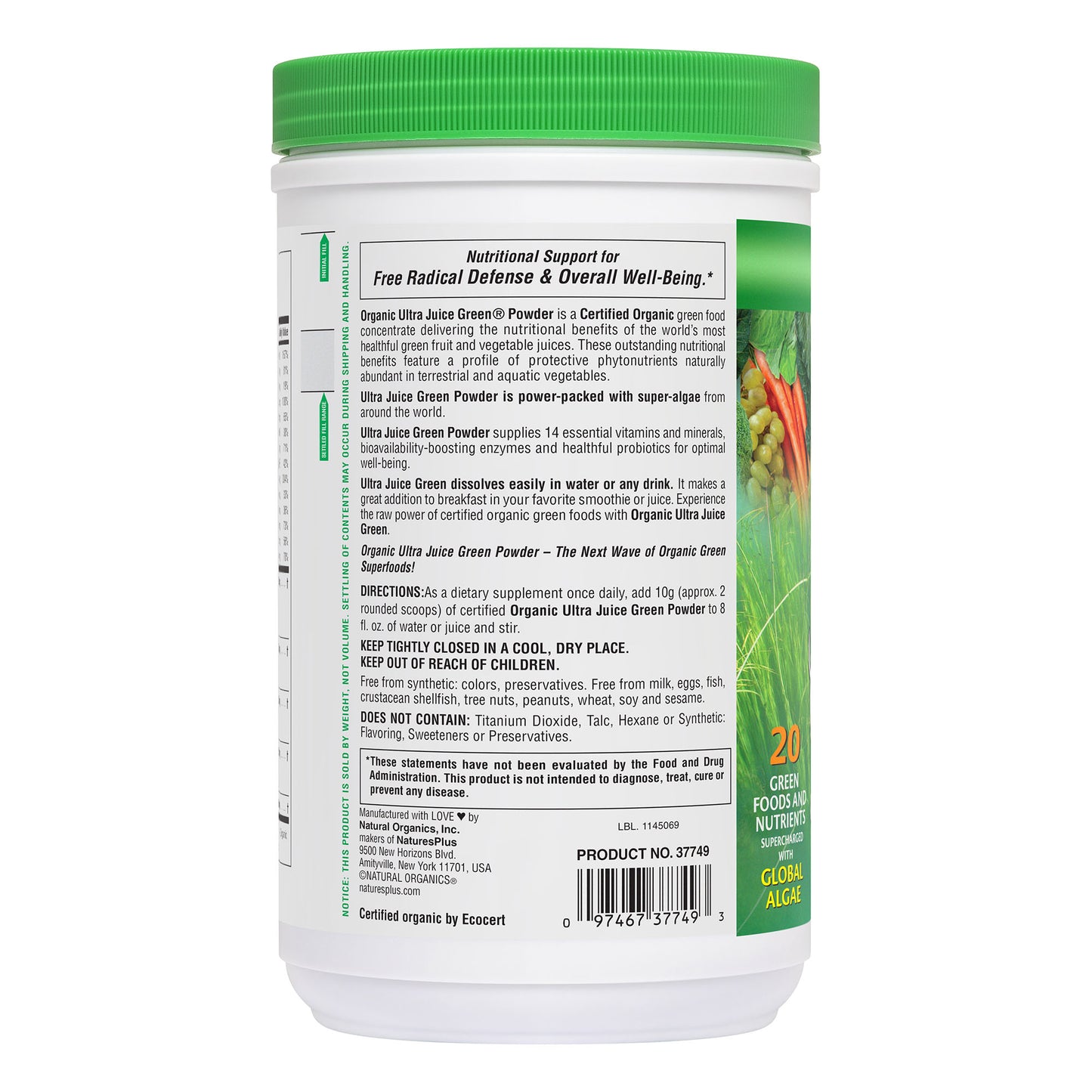NaturesPlus, Ultra Juice Green Drink, 60 Servings