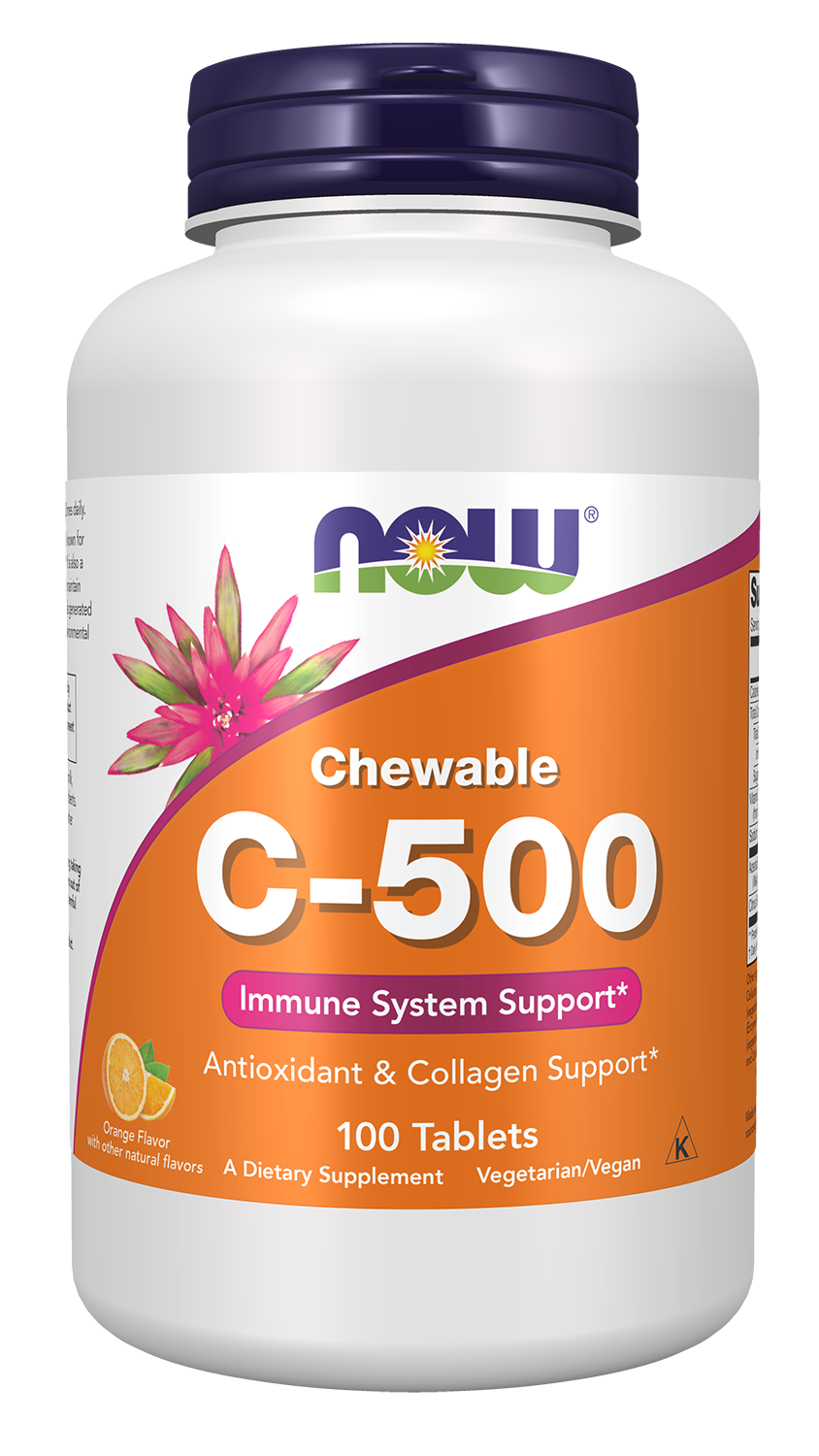 Vitamin C-500 Orange Chewable 100 Tablets
